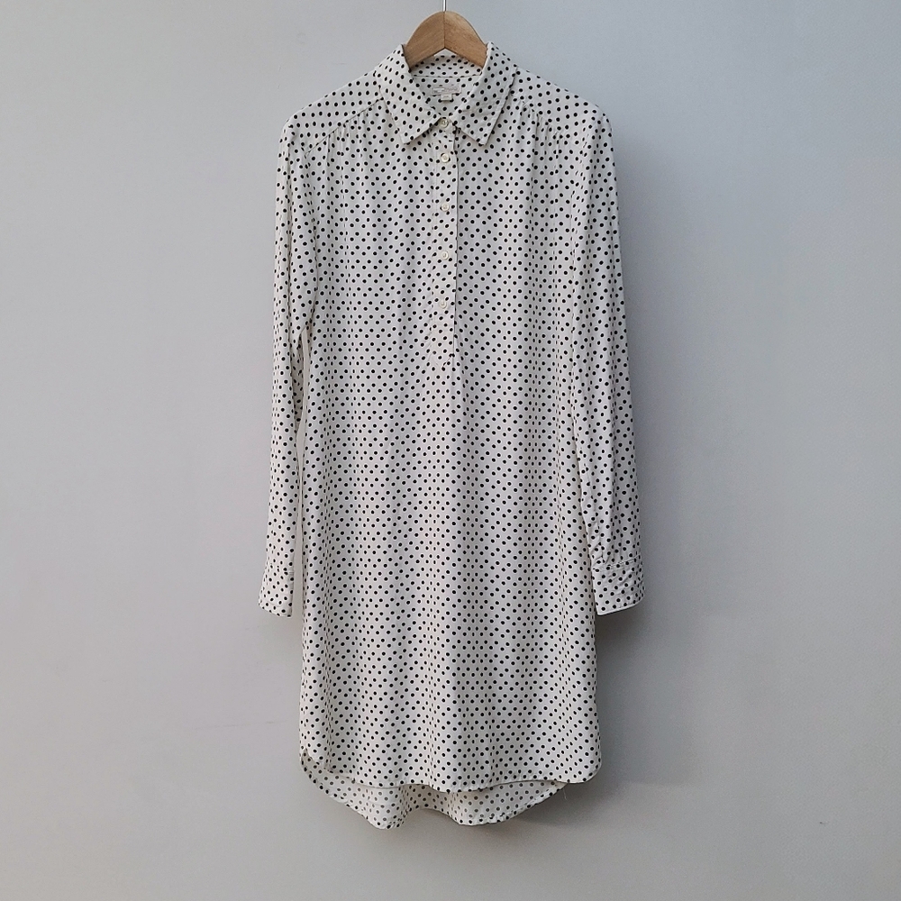 Gap Tunic Polka-dot Tunic Dress, black and white